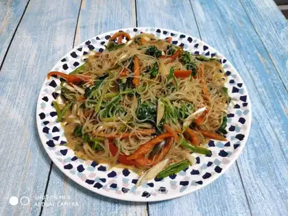 A spinach chili fan