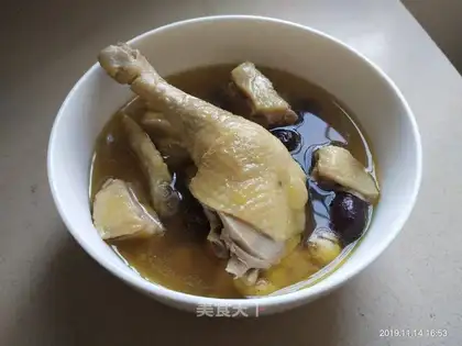 Hot chicken soup