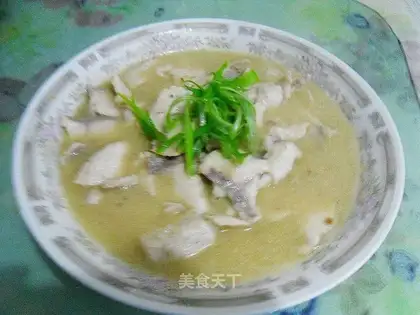 Milk soup fish