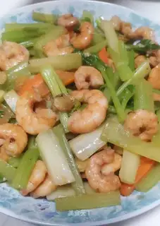 Shrimp and celery