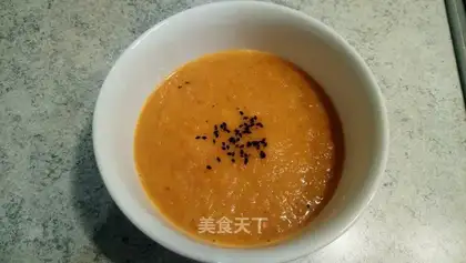 Coconut milk carrot pumpkin soup