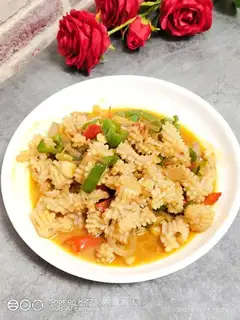 Pepper squid rolls