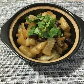 Mushroom burn radish
