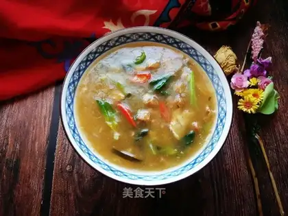 Spicy beef soup