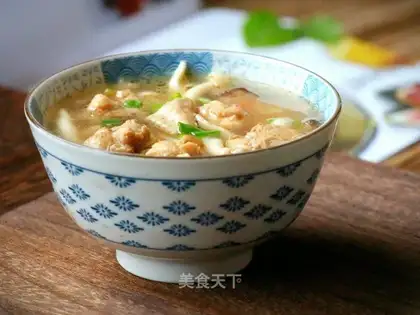 Three fresh chicken soup