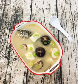 Frozen tofu fish soup