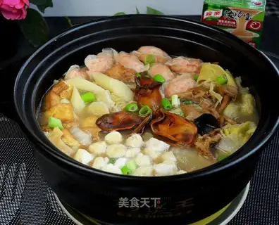 A casserole of soup