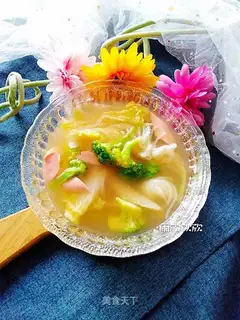 We'll have soup and doll food