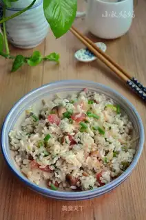 Weenie mushroom fried rice