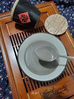 Black beans, black sesame rice