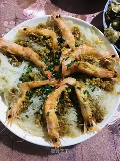 Garlic fan shrimp