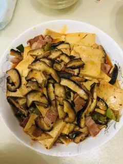 Spicy mushroom tofu