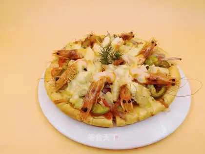 Shrimp pizza
