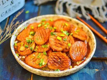 Apricot mushroom