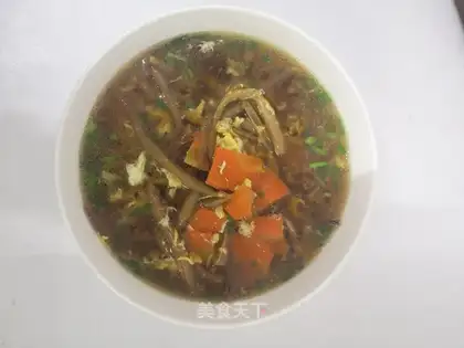 Soup from the yellow bouquet