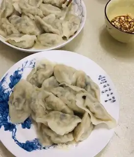 Three fresh dumplings