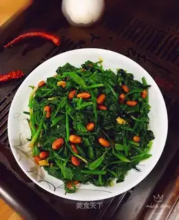 Chan Jelly spinach peanut rice