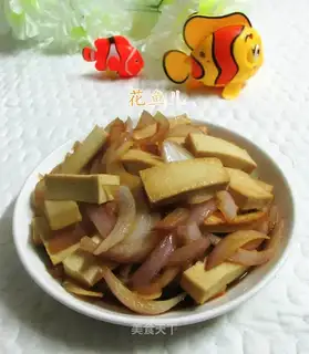 Onion fried tofu