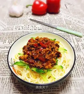 Egg sauce noodles