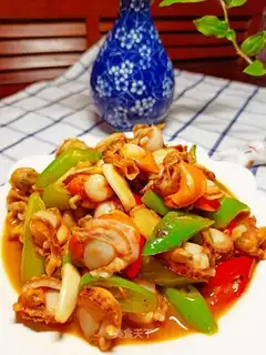 Paprika scallops