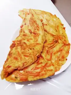 Carrot egg pancakes