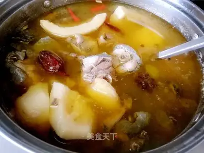 Sour papaya chicken