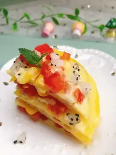 A thousand layers of fruit pizza