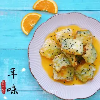 Orange juice with fish