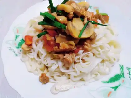 Noodles for mushrooms