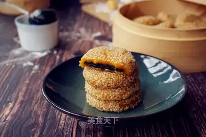 Pumpkin rice cake