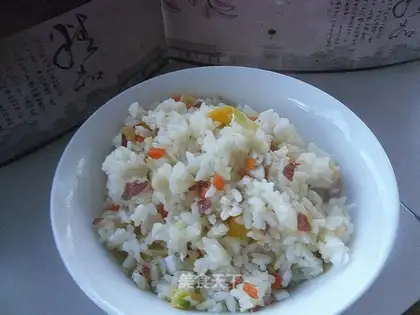 Ham and egg fried rice