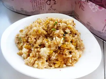 Egg sauce and rice