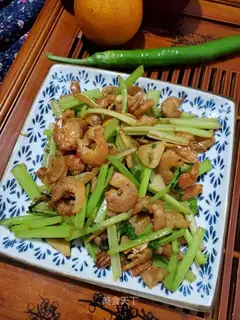 Cream fried shrimp