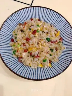 Forcing eggs and rice
