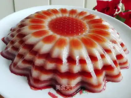 Flamingo coconut juice, lasagna