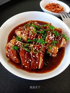 Burn chicken legs