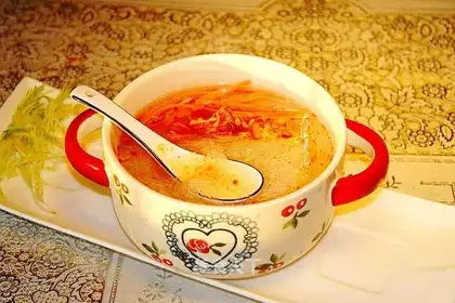 Carrot and fan soup