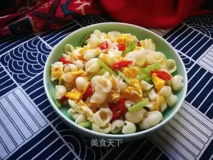 Celery eggs fried cat ears