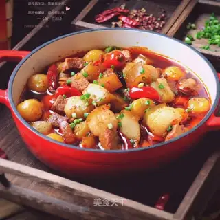 Potato red meat