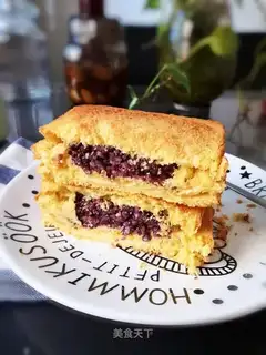 Purple cheese toast