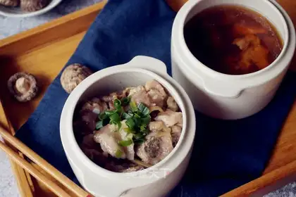 Steamed veal soup with ribs