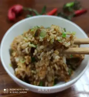 Piggy sauce, garlic rice