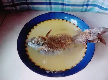 A bowl of fish soup