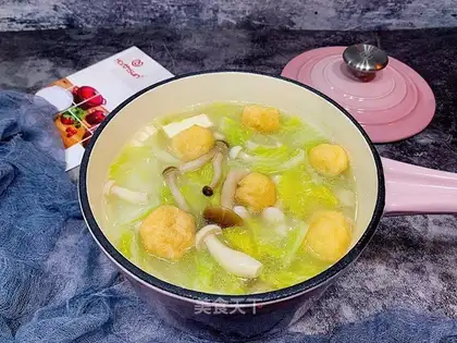 Dollies mushroom tofu soup