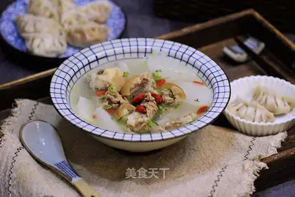 Lamb stew radish soup