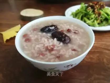 Red bean date congee