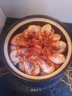 Chicken-fly shrimp, three-juice pan