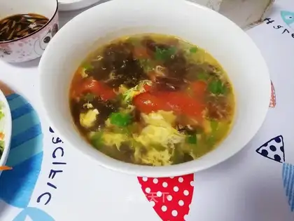 Soup from the veggies