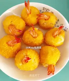 Potato mashed shrimp
