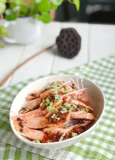 Garlic fan shrimp